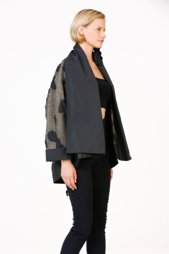 Big Collar Jacket - Black - 3