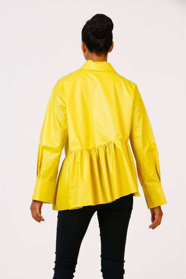 Bright Shirt with Large Flowers - Yellow - 6