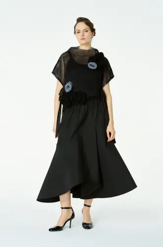 Capella Kolsuz Bluz - Siyah - BIZE (1)