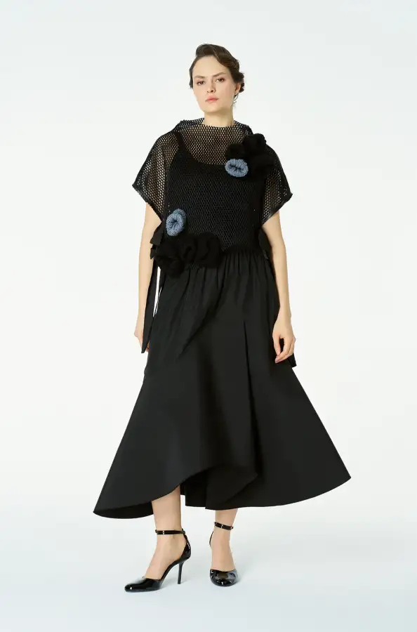 Capella Kolsuz Bluz - Siyah - 2