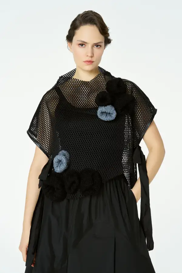 Capella Kolsuz Bluz - Siyah - 3