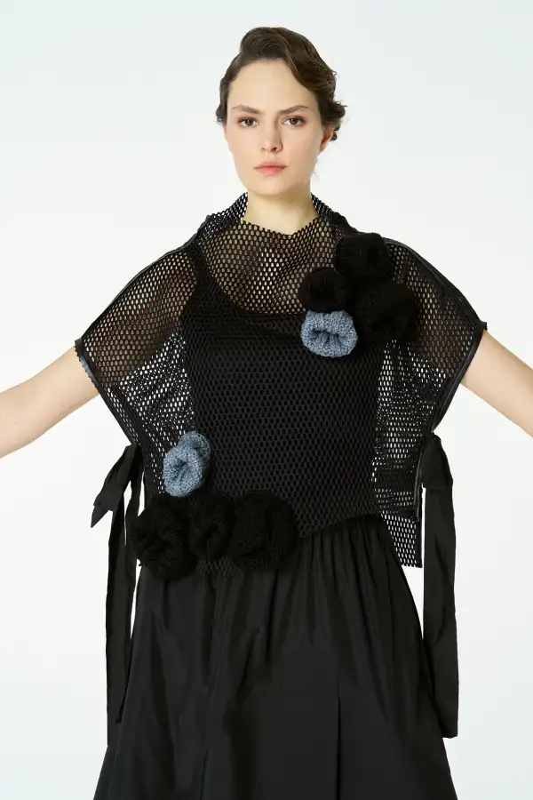 Capella Kolsuz Bluz - Siyah - 1