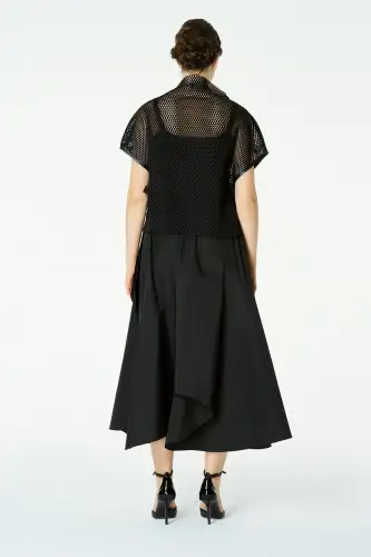 Capella Kolsuz Bluz - Siyah - 5