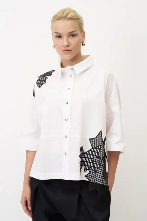 Chalki Gömlek - Beyaz - 1