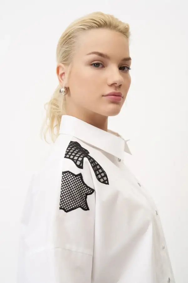 Chalki Gömlek - Beyaz - 5