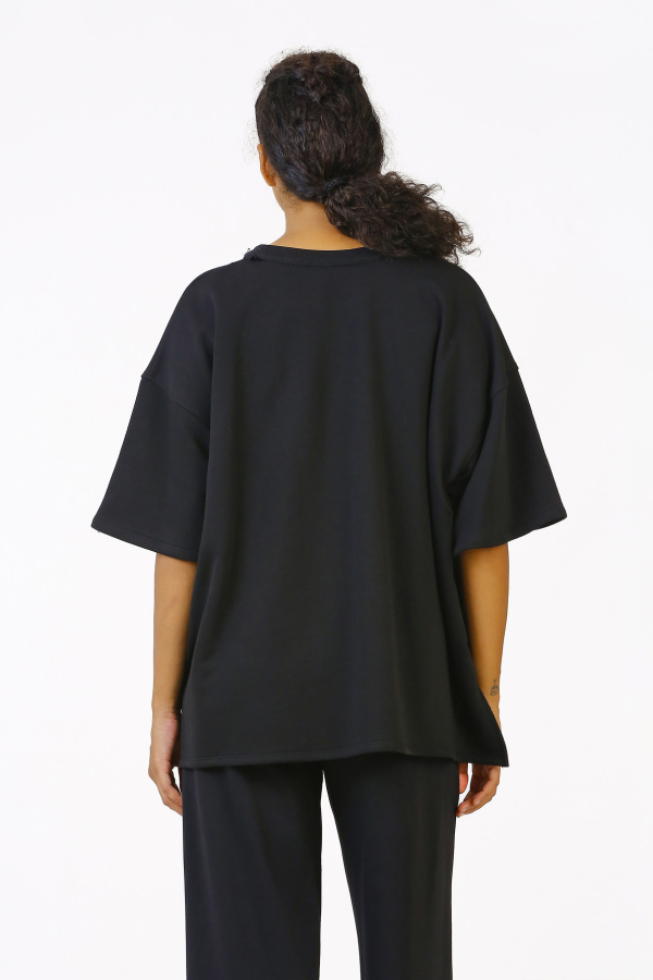 Colorful Blouse - Black - 6