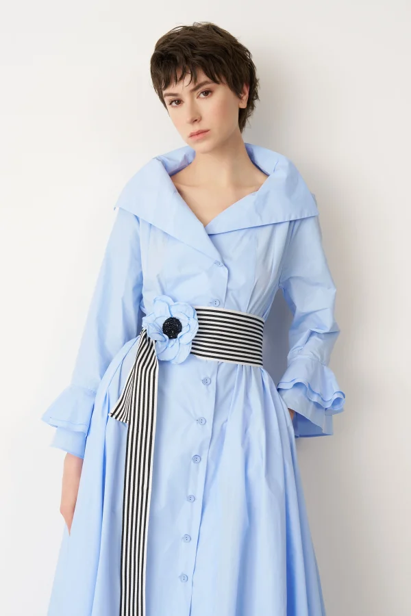 Crete Elbise - Mavi - 1