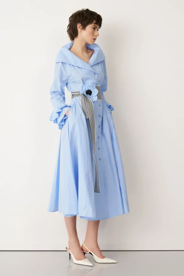 Crete Elbise - Mavi - 2