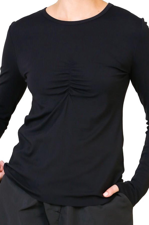 Crew Neck Basic Blouse - 5