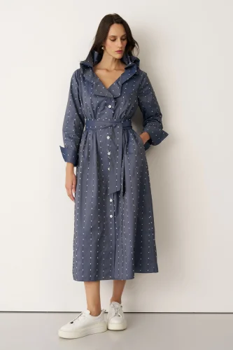 ELBİSE NAVY FOURNOI DRESS - BIZE (1)