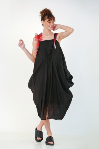 Embellished Shoulder Dress - 6