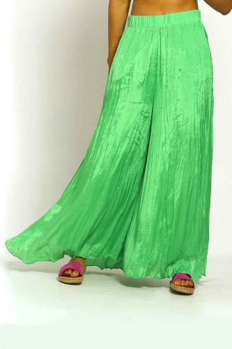 Floş Kraş Pantolon - Yeşil 