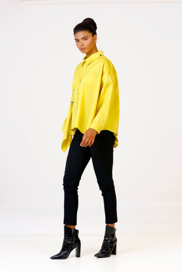 Gathered Shirt - Yellow - 6