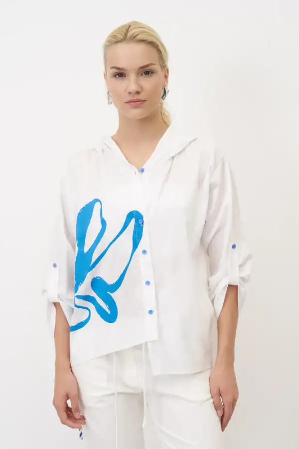 Gioura Gömlek - Beyaz - 1