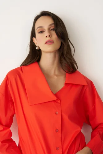 Glaronisi Gömlek - Kırmızı - 4