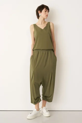 Haki Cepli Şalvar Tipi Delos Pantolon - BIZE (1)