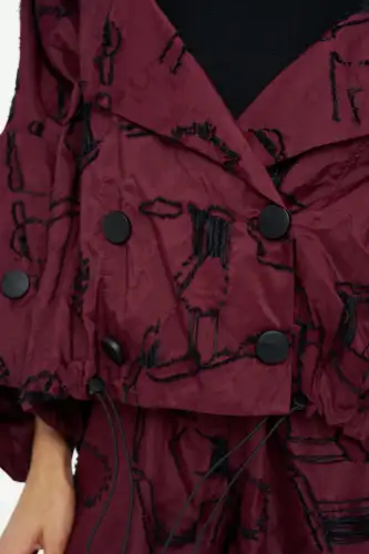 Helios Ceket - Bordo - 3