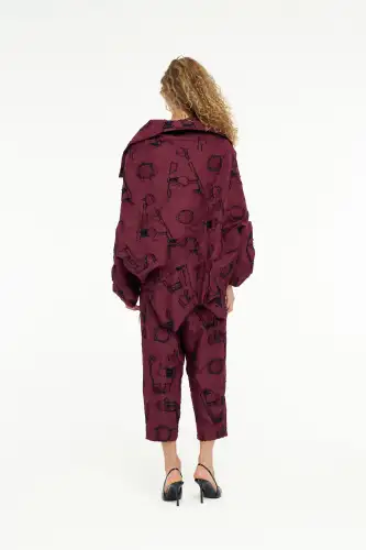 Helios Ceket - Bordo - 5