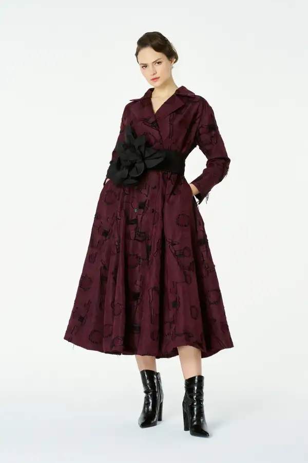 Helios Elbise - Bordo - 3