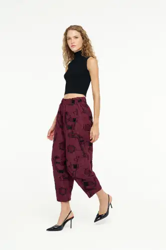 Helios Pantolon - Bordo - 3