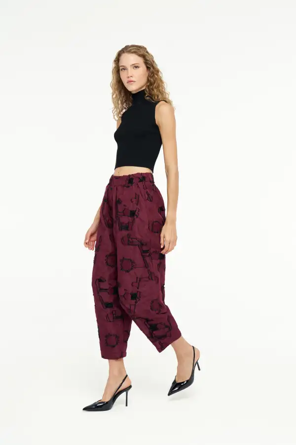 Helios Pantolon - Bordo - 3