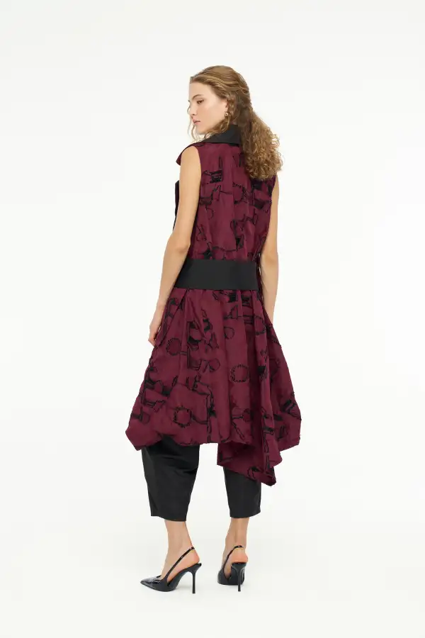 Helios Yelek - Bordo - 6