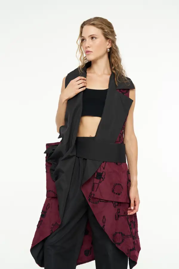 Helios Yelek - Bordo - 1