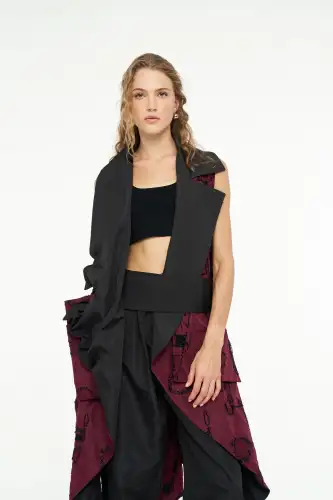 Helios Yelek - Bordo - 3