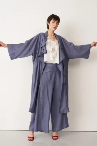 Indigo Büyük Yakalı Uzun Limnos Kap - BIZE (1)