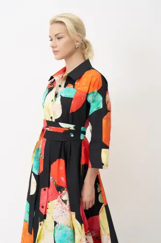 Ios Elbise - Desenli - 5