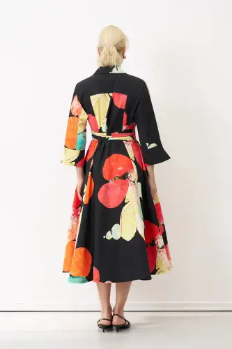 Ios Elbise - Desenli - 6