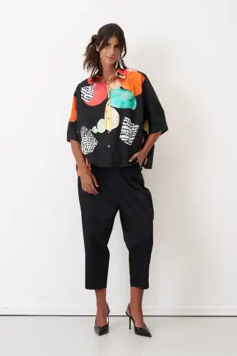 Ios Gömlek - Yuvarlak Desenli - 3