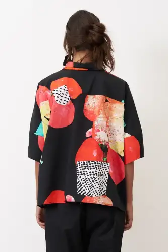 Ios Gömlek - Yuvarlak Desenli - 5