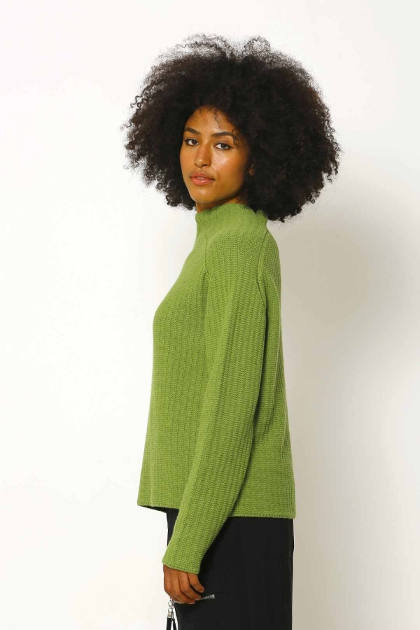 Italian Knitted Sweater - Green - 3