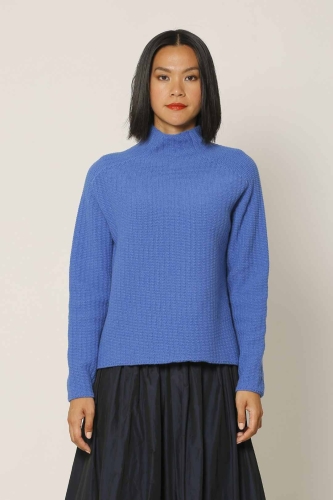 Italian Knitted Sweater - Indigo 