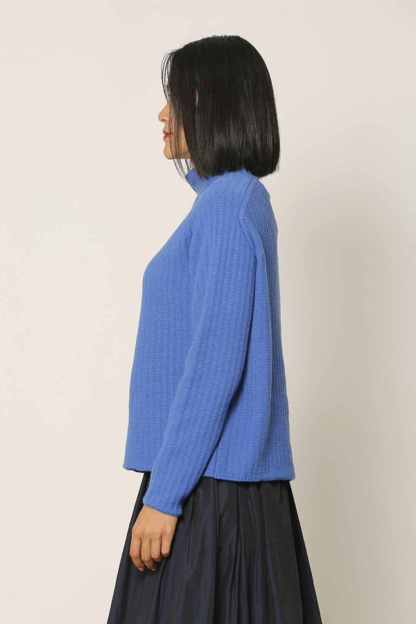 Italian Knitted Sweater - Indigo - 2