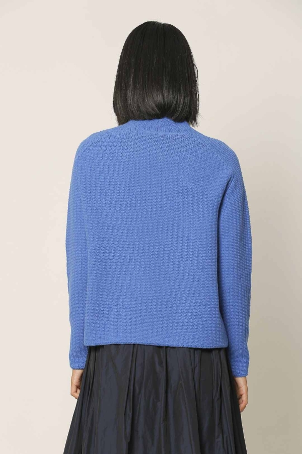 Italian Knitted Sweater - Indigo - 3
