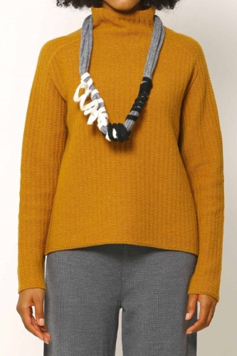 Italian Knitted Sweater - Mustard - 4