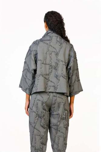 Jacquard Short Jacket - Anthracite - 7