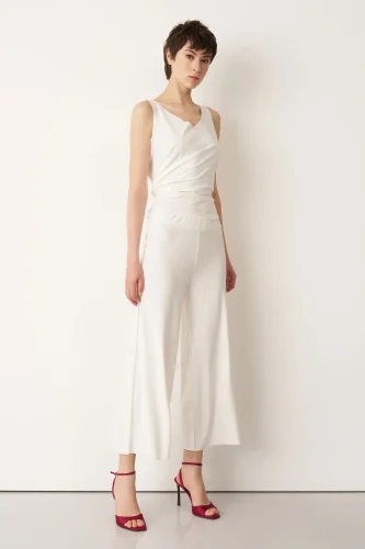 Kalamos Pantolon - Beyaz - 1