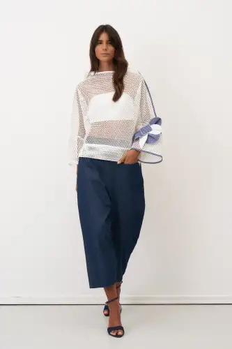 Kalavria Bluz - Beyaz - BIZE (1)