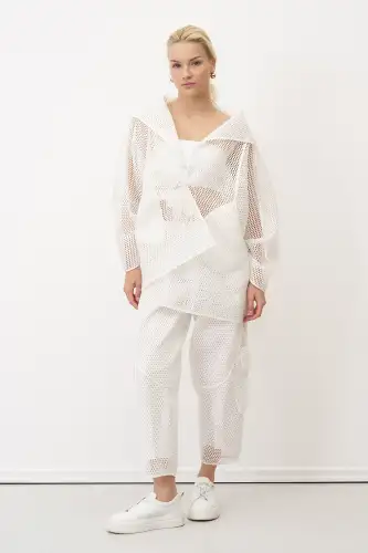 Kalavria Ceket - Beyaz - 3