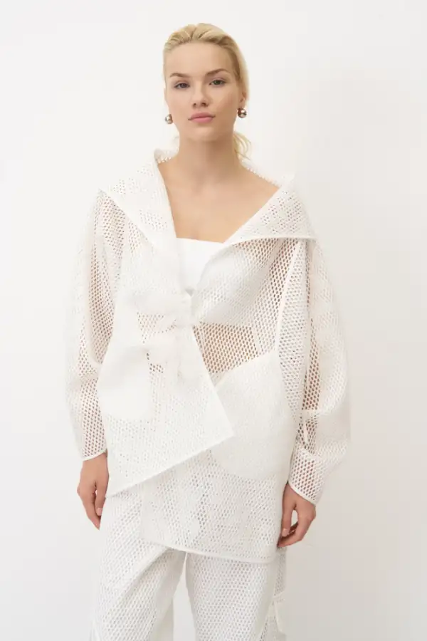 Kalavria Ceket - Beyaz - 4