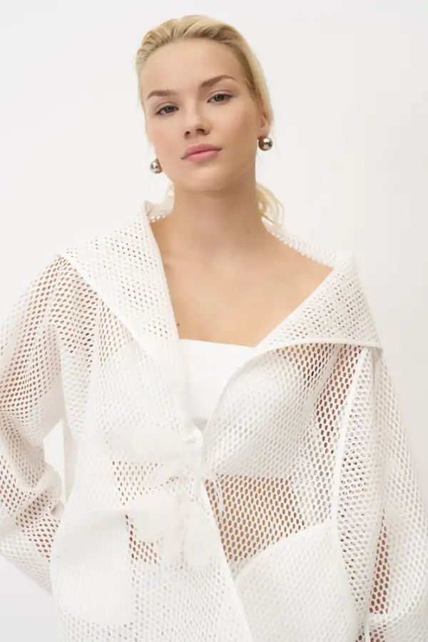 Kalavria Ceket - Beyaz - 5