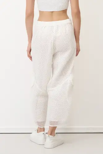 Kalavria Kargo Pantolon - Beyaz - 5