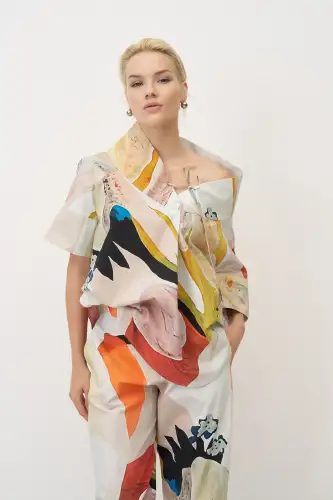 Kalymnos Bluz - Desenli - 3