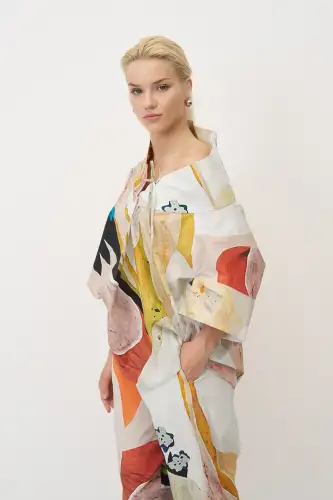 Kalymnos Bluz - Desenli - 4