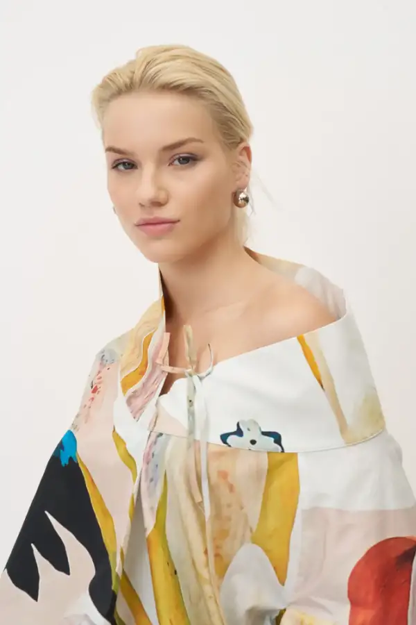 Kalymnos Bluz - Desenli - 5