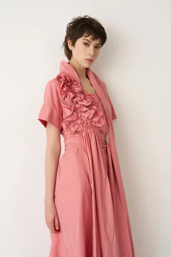 Kampi Elbise - Şeftali - 4