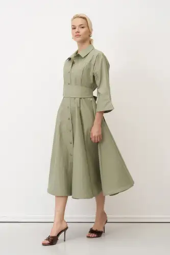Kastraki Elbise - Yeşil - 4